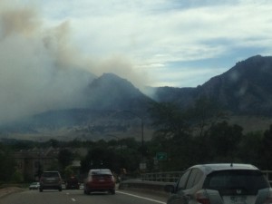 June 26, 2012 fire behind Bear Mountain heading to my parents' house.