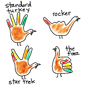 more hand turkeys