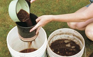There are lots of different ways to make compost tea. Here's one. Other methods use aerators as well.