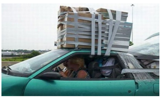 Duct Tape Cartop Carrier