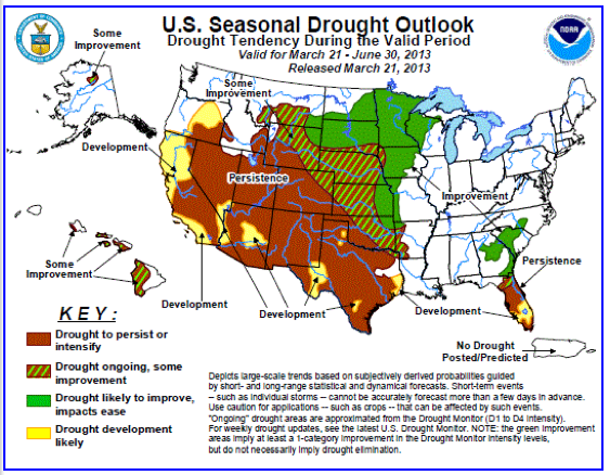 U.S. Seasonal Drought Outlook | On Pasture